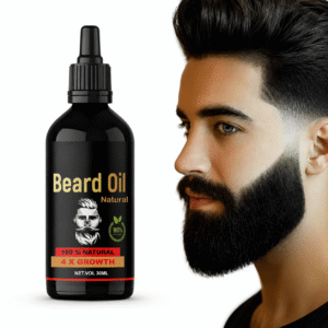 100% Natural Beard Growth Oil for Men – 4X Volume & Thickness (30ml)
